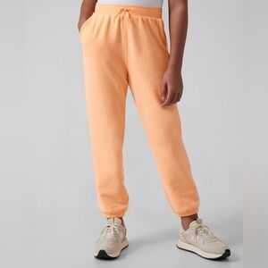 Athleta Girl Peach Retroactive Jogger Sweatpants Drawstring Pockets
